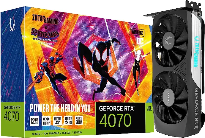 ZOTAC RTX 4070 12GB TWIN EDGE OC SPIDERMAN