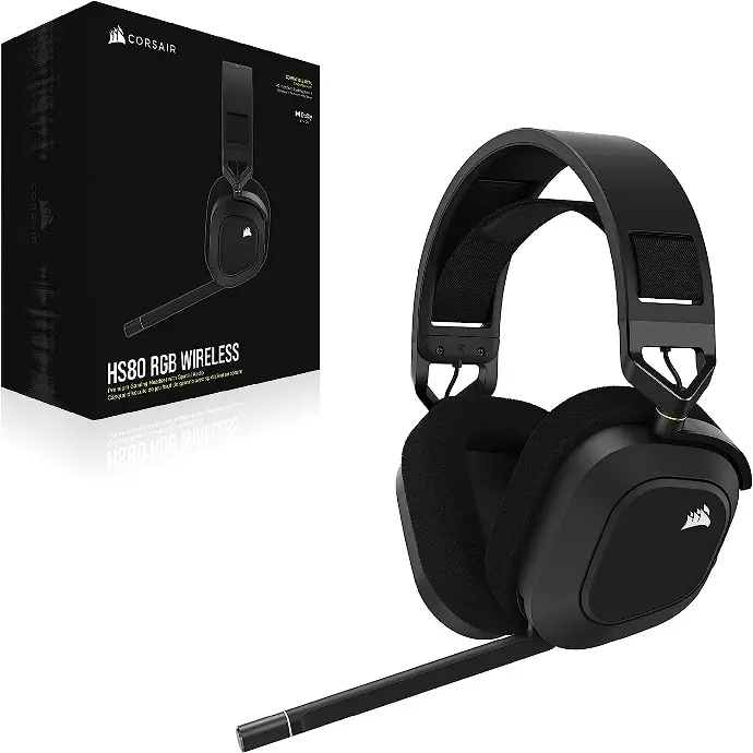 CORSAIR Auriculares inalámbricos HS80 RGB