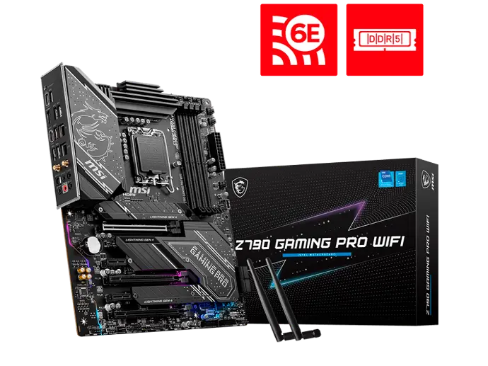 MSI PRO Z790 GAMING PRO WIFI LGA 1700 SATA 6Gb/s DDR5 ATX