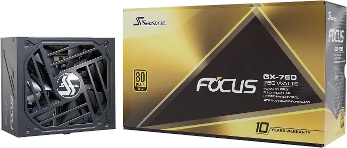 Seasonic Focus V3 GX-750 | 750W | 80+ Gold | Listo para ATX 3.0 y PCIe 5.0