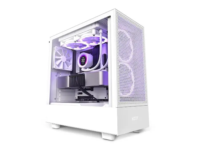 NZXT H5 Flow Blanco ATX Gaming PC Case