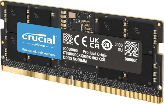 Crucial RAM 32GB DDR5 5600MHz ( 5200MHz o 4800MHz) Memoria Laptop