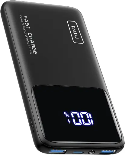 Cargador portátil INIU, 18 W PD 3.0 QC 4.0 carga rápida 10500 mAh USB C