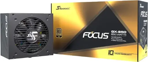 Seasonic Focus GX-850, 850W 80+ Gold modular