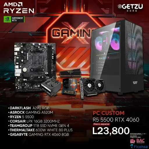 PC CUSTOM RYZEN 5500 RTX 4060