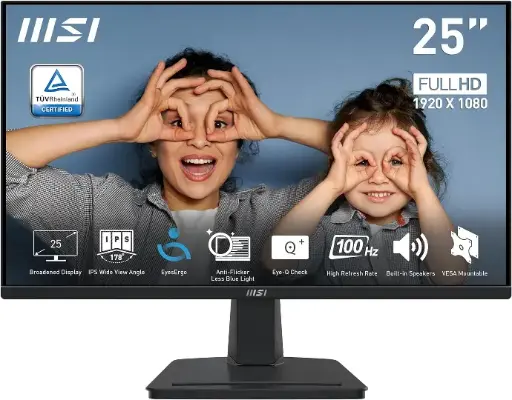 MSI Monitor Pro MP251, 24.5", 1920 x 1080 (FHD), IPS, 100Hz