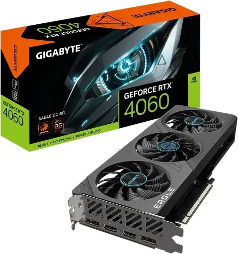 GIGABYTE RTX 4060 Eagle OC 8GB WINDFORCE 3 ventiladores