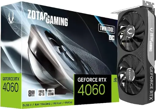 ZOTAC RTX 4060 8GB Twin Edge OC DLSS 3 8GB GDDR6 128-bit