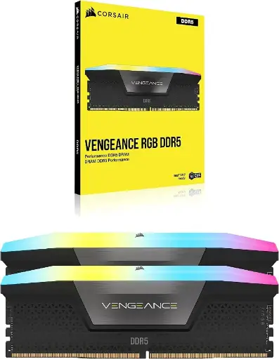 CORSAIR VENGEANCE RGB DDR5 RAM 32 GB (2 x 16 GB) 6400 MHz 