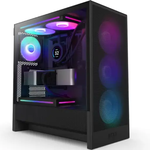 NZXT H5 Flow RGB 2024 BLACK RGB F360 CORE