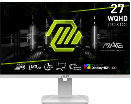 MSI 27" 180 Hz Rapid IPS QHD 2560 x 1440 (2K) 1ms MAG274QRF 